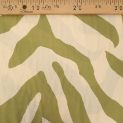 Popeline de Viscose Imprimé Alba Vert - Maison Klem