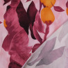 Popeline de Viscose Imprimé Orchid Prune - Maison Klem
