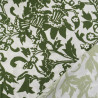 Popeline de Viscose Imprimé Namia Vert Sapin - Maison Klem