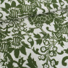 Popeline de Viscose Imprimé Namia Vert Sapin - Maison Klem