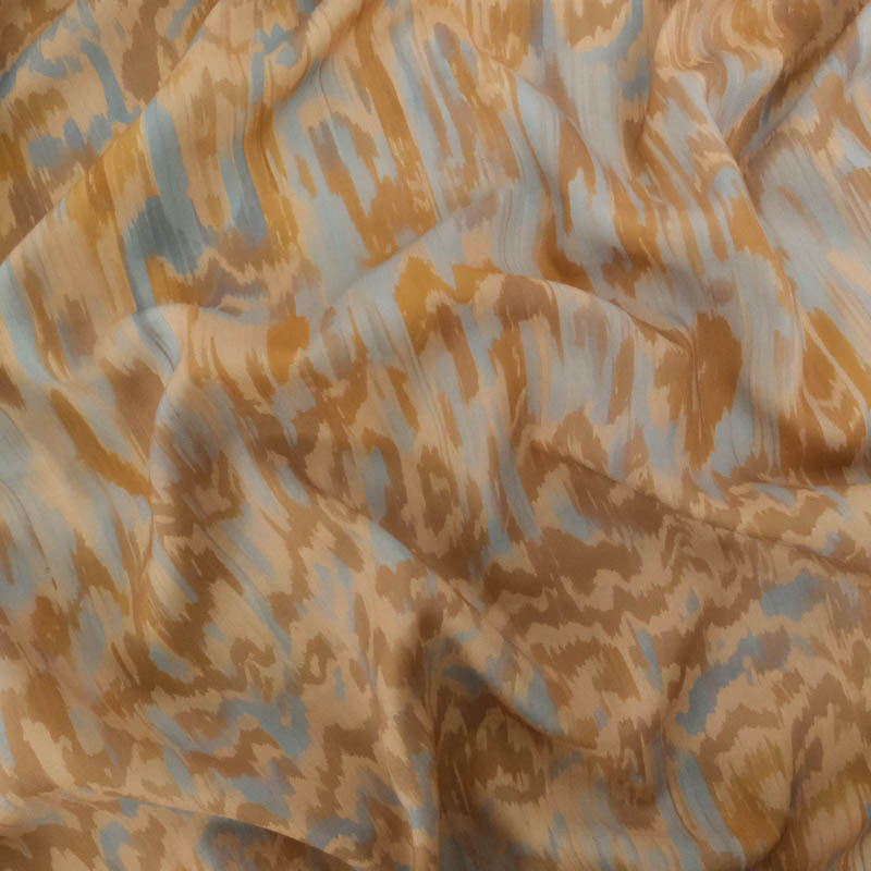 Popeline de Viscose Imprimé Zelly Terra - Maison Klem