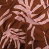 Popeline de Viscose Imprimé Tilly Cacao Rose - Maison Klem