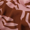 Popeline de Viscose Imprimé Tilly Cacao Rose - Maison Klem