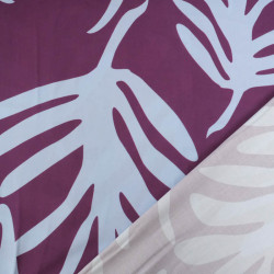 Popeline de Viscose Imprimé Tilly Violine Bleu - Maison Klem