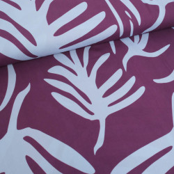 Popeline de Viscose Imprimé Tilly Violine Bleu - Maison Klem