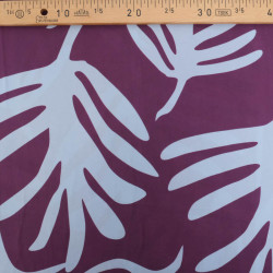 Popeline de Viscose Imprimé Tilly Violine Bleu - Maison Klem