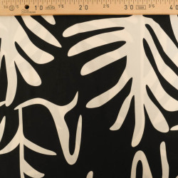 Popeline de Viscose Imprimé Tilly Noir Ecru - Maison Klem