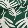 Popeline de Viscose Imprimé Tilly Vert Blanc - Maison Klem