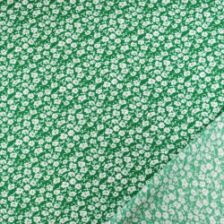 Popeline de Viscose Imprimé Tany Vert - Maison Klem