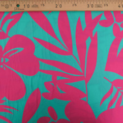 Popeline de Viscose Imprimé Alicia Emeraude - Maison Klem