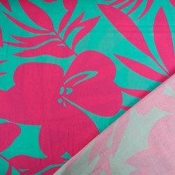 Popeline de Viscose Imprimé Alicia Emeraude - Maison Klem