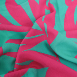 Popeline de Viscose Imprimé Alicia Emeraude - Maison Klem