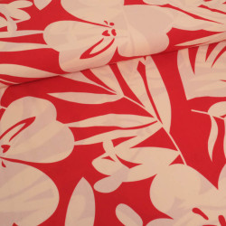 Popeline de Viscose Imprimé Alicia Nude - Maison Klem