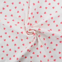 Sweat Imprimé Coeurs Rouges Envers Doudou - Maison Klem