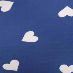 Sweat Imprimé Big Love Bleu Denim Envers Doudou - Maison Klem