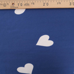 Sweat Imprimé Big Love Bleu Denim Envers Doudou - Maison Klem