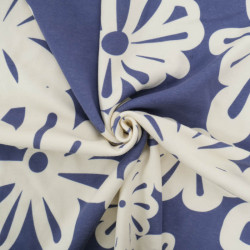 Sweat Imprimé Denim Margarita Envers Doudou - Maison Klem