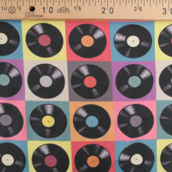 Sweat Imprimé Disco Vinyle Envers Doudou - Maison Klem