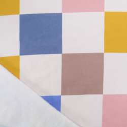 Sweat Imprimé Damier Coloré Envers Doudou - Maison Klem