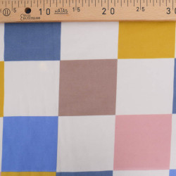 Sweat Imprimé Damier Coloré Envers Doudou - Maison Klem