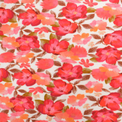 Sweat Imprimé Pavot Rouge Envers Doudou - Maison Klem