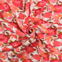 Sweat Imprimé Pavot Rouge Envers Doudou - Maison Klem