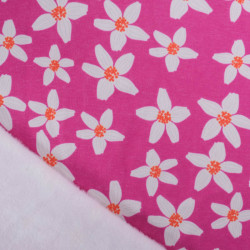 Sweat Imprimé Flower Rose Indien Envers Doudou - Maison Klem