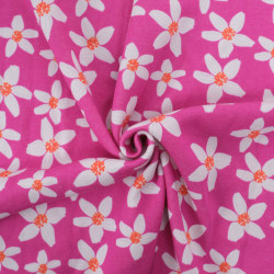 Sweat Imprimé Flower Rose Indien Envers Doudou - Maison Klem