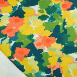 Sweat Imprimé Tommy Jaune et Bleu Envers Doudou - Maison Klem