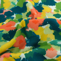 Sweat Imprimé Tommy Jaune et Bleu Envers Doudou - Maison Klem