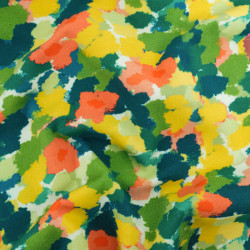 Sweat Imprimé Tommy Jaune et Bleu Envers Doudou - Maison Klem