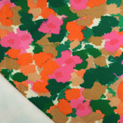 Sweat Imprimé Orange Et Vert Envers Doudou - Maison Klem