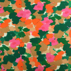 Sweat Imprimé Orange Et Vert Envers Doudou - Maison Klem