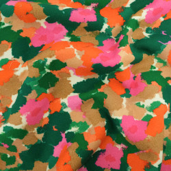 Sweat Imprimé Orange Et Vert Envers Doudou - Maison Klem