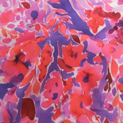 Sweat Imprimé Clélia Mauve Et Rose Envers Doudou - Maison Klem