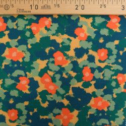 Sweat Imprimé Maggie Orange Et Bleu Envers Doudou - Maison Klem