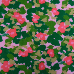 Sweat Imprimé Maggie Rose Et Vert Envers Doudou - Maison Klem