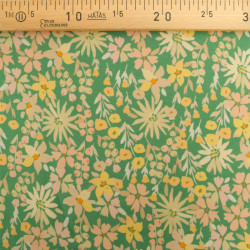 Sweat Imprimé Paula Vert Et Jaune Envers Doudou - Maison Klem