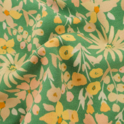 Sweat Imprimé Paula Vert Et Jaune Envers Doudou - Maison Klem