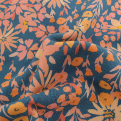 Sweat Imprimé Paula Bleu et Rose Envers Doudou - Maison Klem