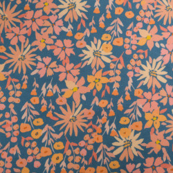 Sweat Imprimé Paula Bleu et Rose Envers Doudou - Maison Klem