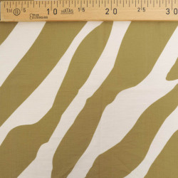 Viscose Texturée Minsa Vert Kaki - Maison Klem