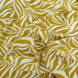 Viscose Texturée Lyra Olive - Maison Klem