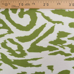Viscose Texturée Zella Vert Prairie - Maison Klem