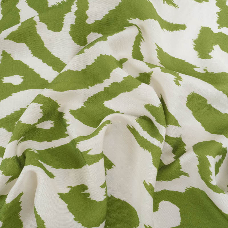 Viscose Texturée Zella Vert Prairie - Maison Klem
