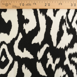 Viscose Texturée Zella Noir - Maison Klem