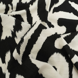 Viscose Texturée Zella Noir - Maison Klem