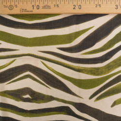 Viscose Texturée Tanzania Vert Kaki - Maison Klem