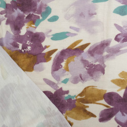 Viscose Texturée Zally Violet - Maison klem