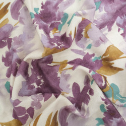 Viscose Texturée Zally Violet - Maison klem